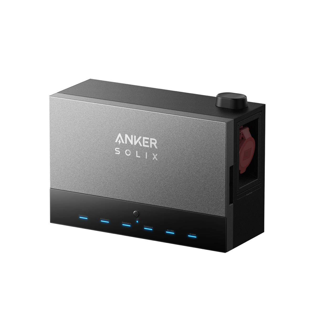 Anker SOLIX Power Dock mit rotem Hochstrom-Anschlussstecker