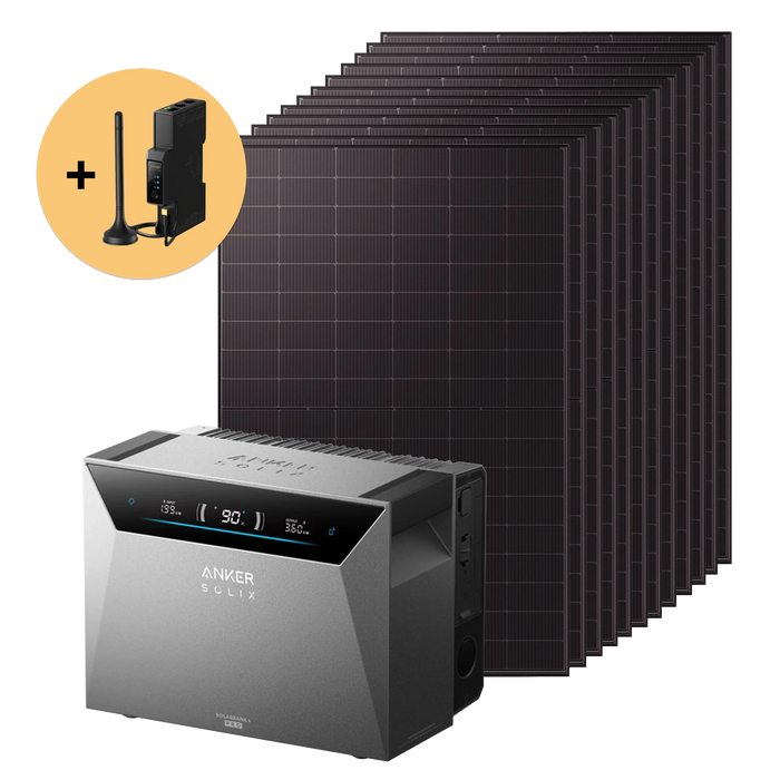 Balkonkraftwerk 6000W mit Speicher Anker SOLIX 4 Pro – Set