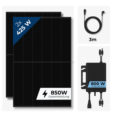 850 W / 800 W Balkonkraftwerk Komplettset