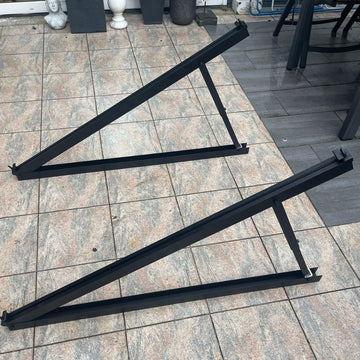 Flachdachhalterung Full Black,  Balkonkraftwerk Aufständerung