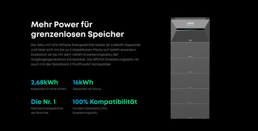 Anker SOLIX BP2700 Erweiterungsakku (Versand voraussichtlich zwischen dem 1. und 20. Juni)