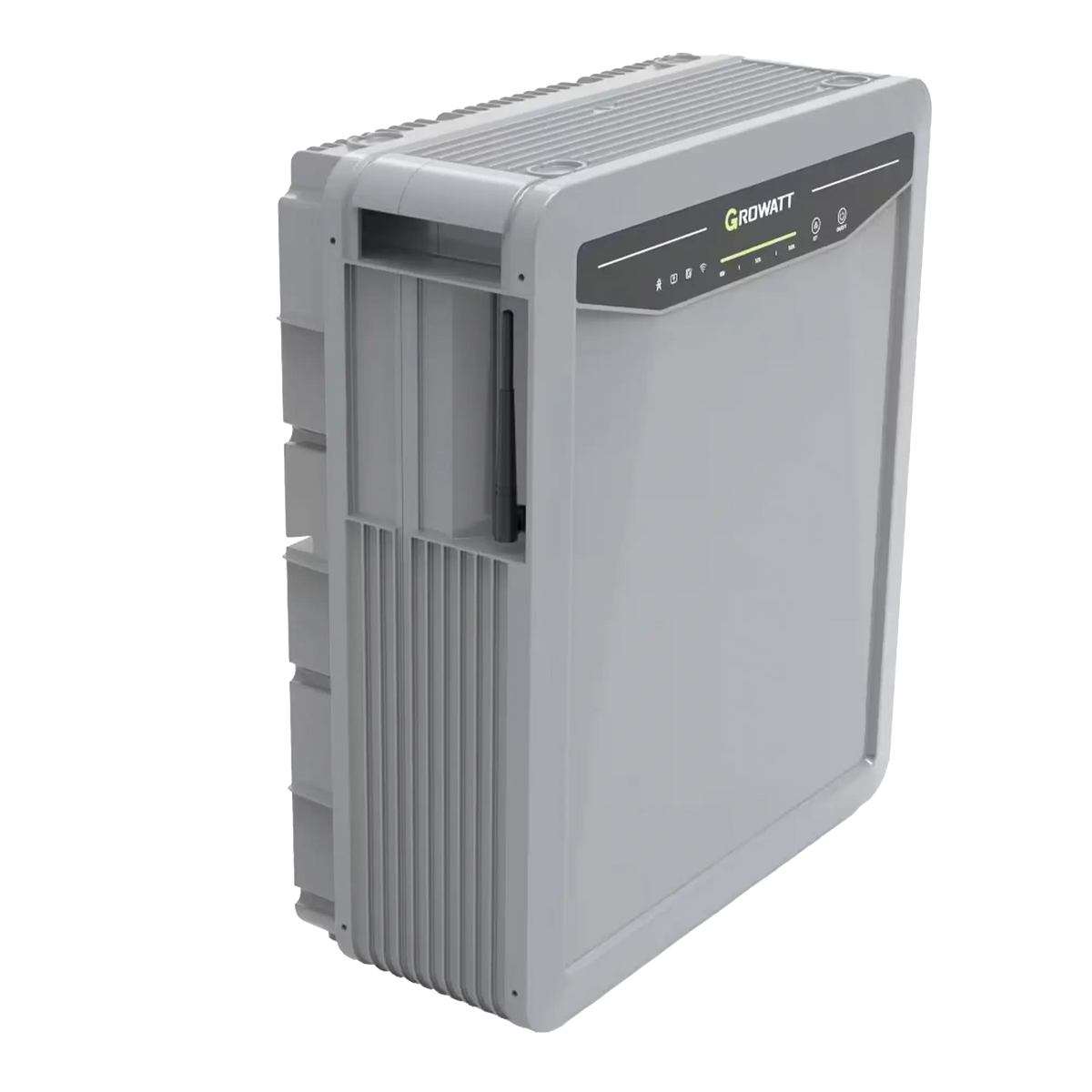 Growatt AURA 5000 von hinten mit Kühlrippen