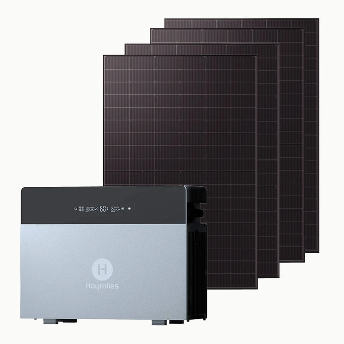 Balkonkraftwerk 2000W mit Speicher Hoymiles HiBattery 4020 X – Set