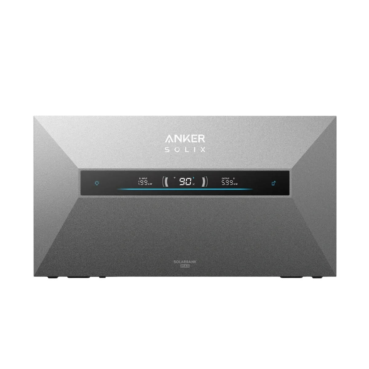 Anker SOLIX Solarbank Max AC von vorne mit Statusdisplay