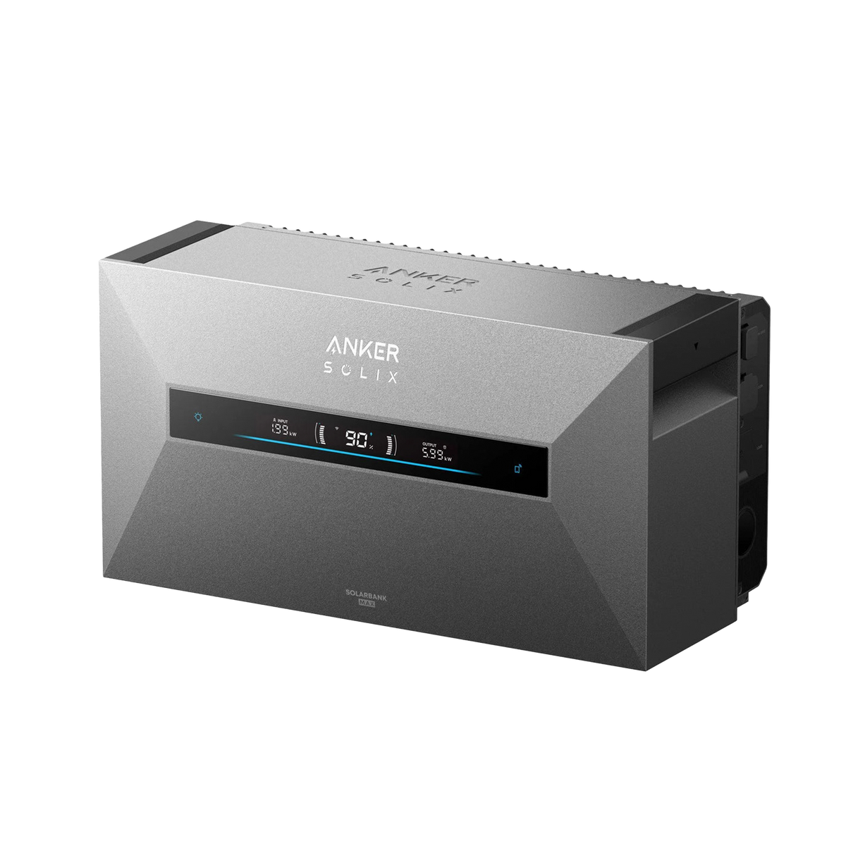Anker SOLIX Solarbank Max AC Heimspeicher mit 7 kWh in der Schrägansicht