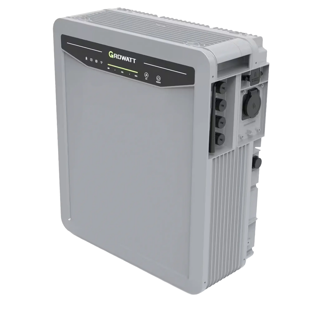 Growatt AURA 5000 mit seitlichem Anschlussfeld