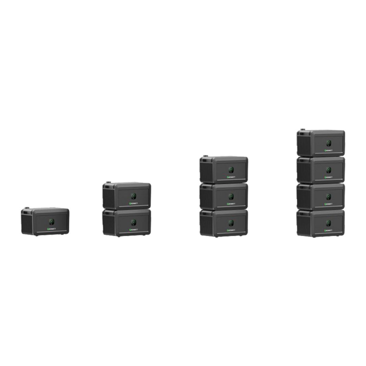 Growatt NOAH 2000 stapelbar von einem bis zu vier Batteriemodulen