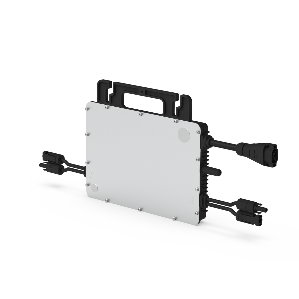 Hoymiles HiFlow 800 Pro mit hellem Gehäuse und angeschlossenen MC4-Kabeln