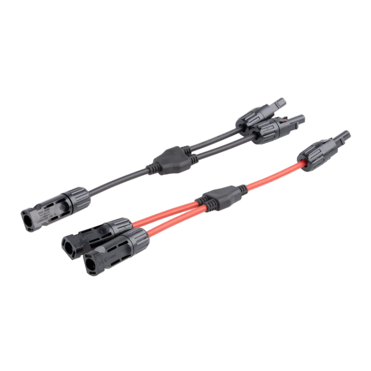 Y-Stecker Paar mit MC4-Verbindern zur Parallelschaltung von Solarmodulen
