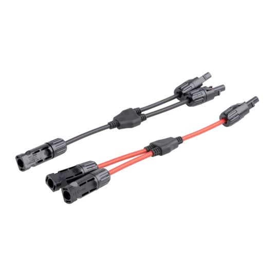 Y-Stecker Paar mit MC4-Verbindern zur Parallelschaltung von Solarmodulen